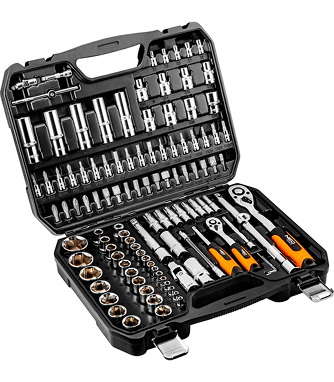 Набір інструментів Neo Tools 1/2", 1/4", CrV 110 шт.